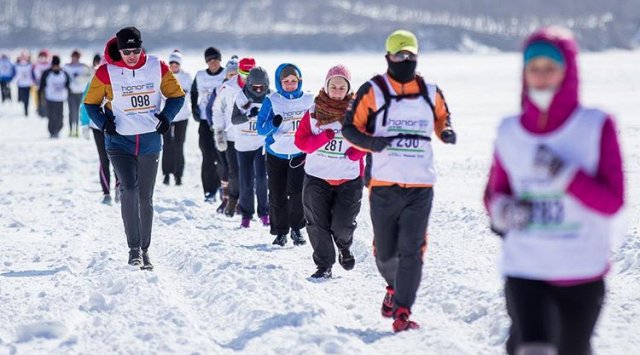 The Half Marathon will be held on the ice of the Amur Bay in Vladivostok