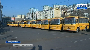 Administration of Primorsky Region bought 14 new school buses