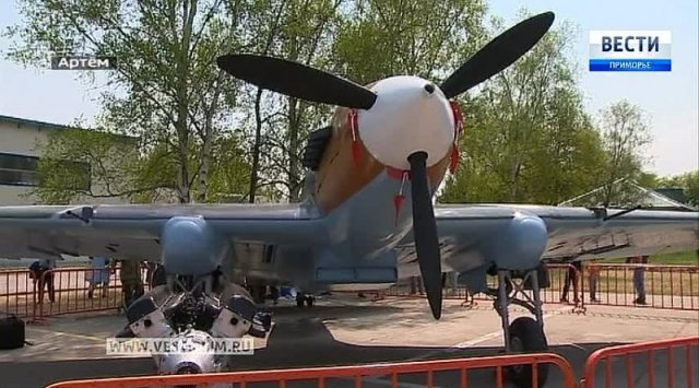Primorye craftsmen restored combat attack aircraft IL-2