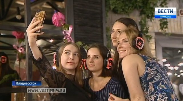 Silent discos are becoming popular in Vladivostok